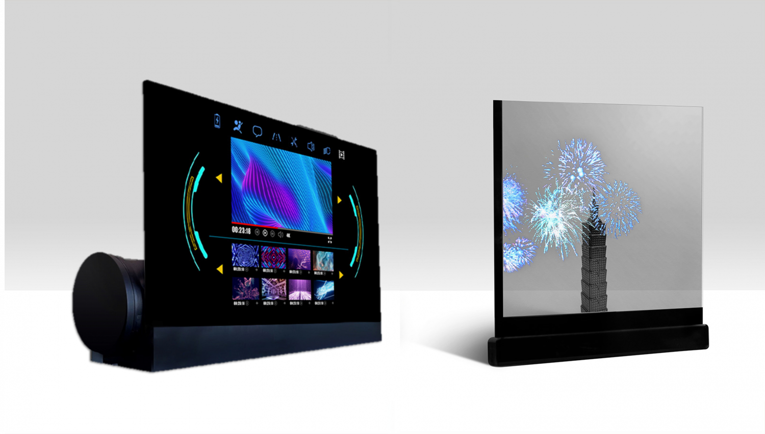 可卷式、折迭性、高透明